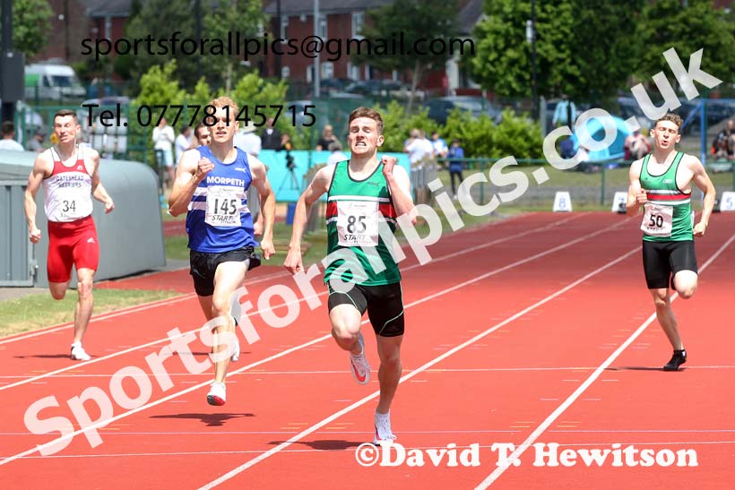 Senior mens 400 metres, 2021 Northern Senior and Under-20s Champs., Leigh. Photo: David T. Hewitson/Sports for All Pics